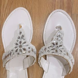 Beautiful sandals one time used.